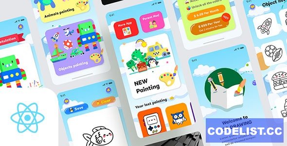 Kids Draws v1.0 - React Native App &raquo; Premium Scripts, Plugins &amp; Mobile