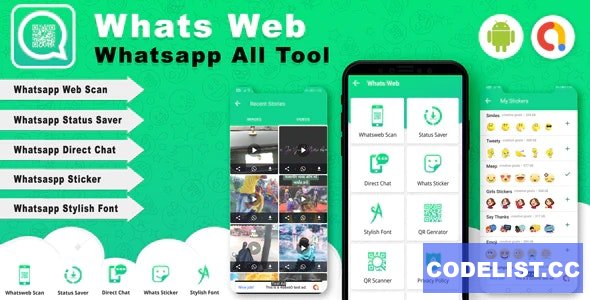 Android Whats Web v2.0 - Whatsapp all tools App » Premium Scripts, Plugins & Mobile