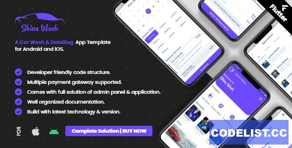 Car Wash Booking System with mobile apps android | Ios | Flutter v2.2 - nulled » Premium Scripts, Plugins & Mobile