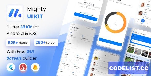 MightyUIKit v3.10.0 - Flutter 2.0 UI Kit with Screen Builder &raquo; Premium Scripts, Plugins &amp; Mobile