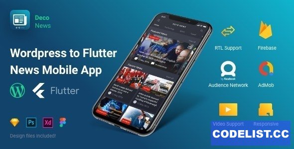 Deco News v1.3.0 - Flutter Mobile App for Wordpress » Premium Scripts, Plugins & Mobile