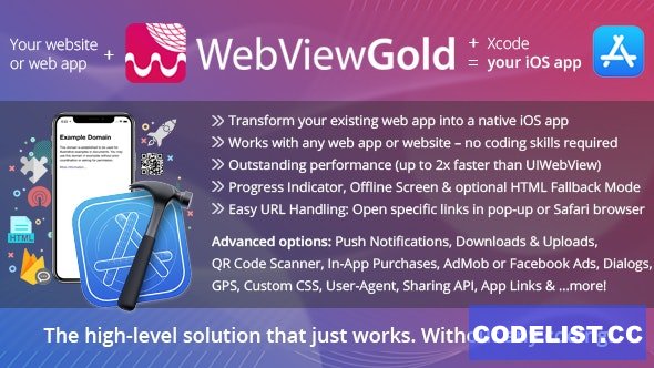 WebViewGold for iOS v9.3 ﾨC WebView URL/HTML to iOS app + Push, URL Handling, APIs &amp; much more! &raquo; Premium Scripts, Plugins &amp; Mobile