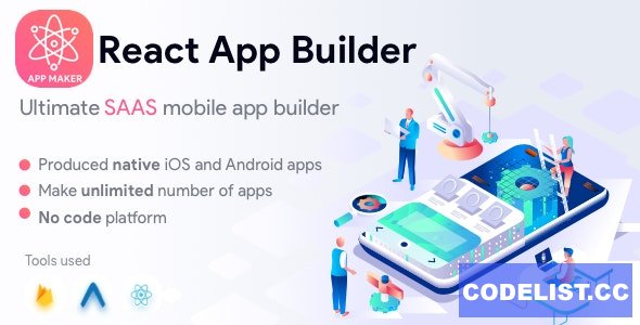 React App Builder v13.5.0 - SaaS - Unlimited number of apps » Premium Scripts, Plugins & Mobile