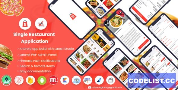 Single Restaurant v4.0 - Android User & Delivery Boy Apps With Laravel Admin Panel - nulled » Premium Scripts, Plugins & Mobile