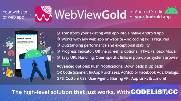 WebViewGold for Android v13.7 ᄄC WebView URL/HTML to Android app + Push, URL Handling, APIs & much more! - nulled » Premium Scripts, Plugins & Mobile