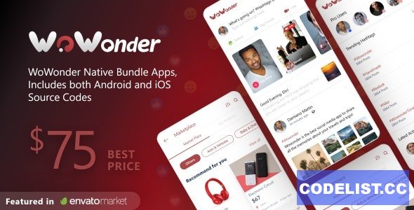 Mobile Native Social Timeline Applications v4.7 - For WoWonder Social PHP Script » Premium Scripts, Plugins & Mobile