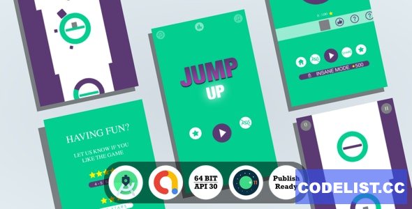 Jump Up : (Android Studio+Admob+Reward Video+Inapp+Leaderboard+ready to publish) 6 February 2021 » Premium Scripts, Plugins & Mobile
