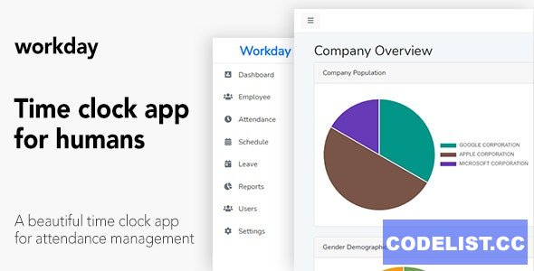 Workday v6.5 - A Time Clock Application For Employees &raquo; Premium Scripts, Plugins &amp; Mobile