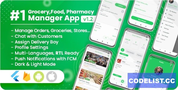 Owner / Vendor for Groceries, Foods, Pharmacies, Stores Flutter App v1.2.0 &raquo; Premium Scripts, Plugins &amp; Mobile