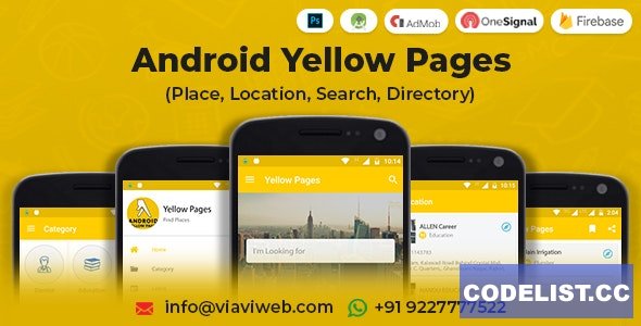 Android Yellow Pages (Place, Location, Search, Directory) v1.2 » Premium Scripts, Plugins & Mobile