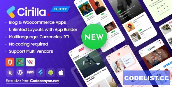 Cirilla v1.2.4 - Multipurpose Flutter App For Wordpress & Woocommerce - nulled » Premium Scripts, Plugins & Mobile