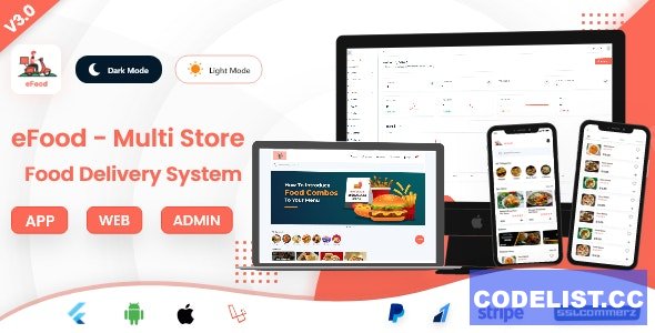 eFood v3.0 - Food Delivery App with Laravel Admin Panel + Delivery Man App » Premium Scripts, Plugins & Mobile
