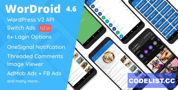 WorDroid v4.6 - Full Native WordPress Blog App For Android » Premium Scripts, Plugins & Mobile