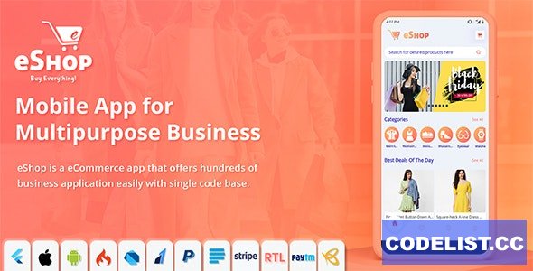eShop v2.0.5 - Flutter E-commerce Full App » Premium Scripts, Plugins & Mobile