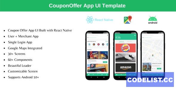Coupon Offer App v2.0 - React Native Theme » Premium Scripts, Plugins & Mobile