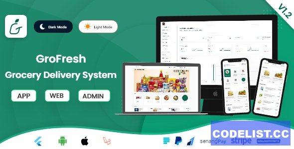 GroFresh v1.2 - Grocery, Pharmacy, eCommerce, Store App and Web with Laravel Admin Panel + Delivery App » Premium Scripts, Plugins & Mobile