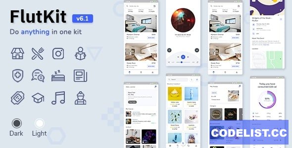 FlutKit v6.1.0 - Flutter UI Kit » Premium Scripts, Plugins & Mobile