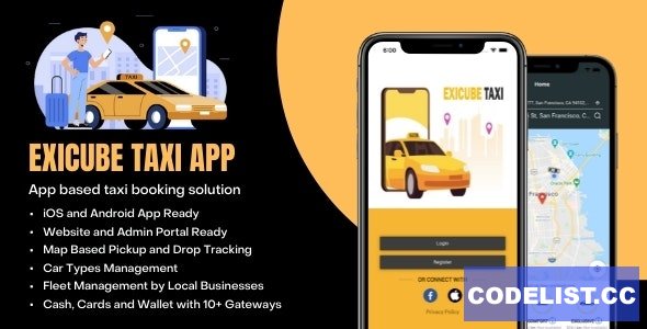 Exicube Taxi App v1.9.0 &raquo; Premium Scripts, Plugins &amp; Mobile