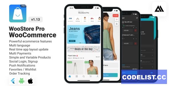 WooStore Pro WooCommerce v1.12.0 - Full Flutter E-commerce App » Premium Scripts, Plugins & Mobile
