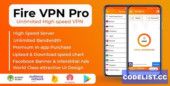 Fire VPN Pro v1.2 - Unlimited High Speed VPN » Premium Scripts, Plugins & Mobile