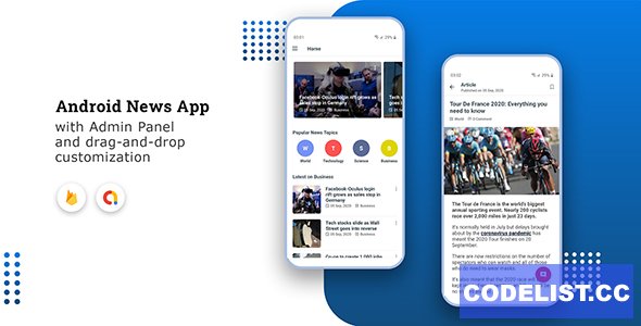 Android News App v1.0 » Premium Scripts, Plugins & Mobile