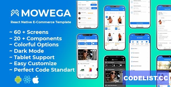 mowega React Native for E-Commerce Shopping Template » Premium Scripts, Plugins & Mobile