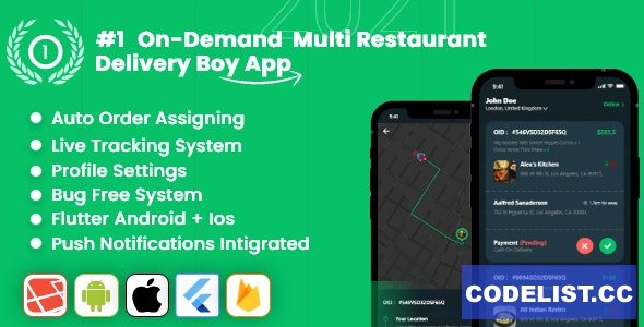 Delivery App - Multiple Restaurants Food Ordering Flutter App Mealup v4.0 » Premium Scripts, Plugins & Mobile