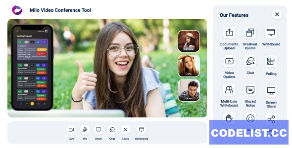 Milo v1.0 - Video Conference (Web + iOS + Andriod) » Premium Scripts, Plugins & Mobile