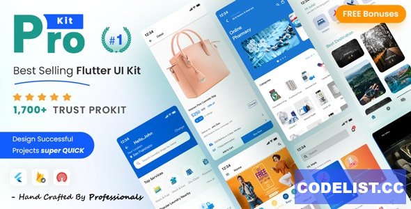 ProKit v5.12.0 - Best Selling Flutter UI Kit » Premium Scripts, Plugins & Mobile