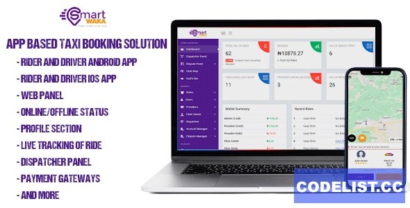 Smartwaka v1.0 - Complete solution like Uber with webpanel » Premium Scripts, Plugins & Mobile