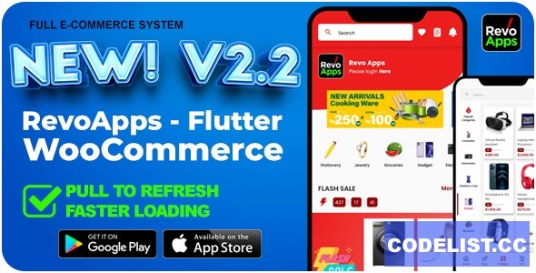 Revo Apps Woocommerce v2.2.0 - Flutter E-Commerce Full App Android iOS » Premium Scripts, Plugins & Mobile