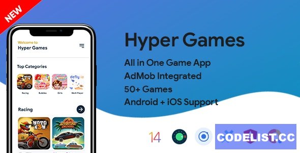 Hyper Games v1.0 - All in One Game App | AdMob | Unlimited Games | Android + iOS » Premium Scripts, Plugins & Mobile