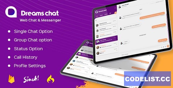 DreamsChat v1.5.5 - WhatsApp Clone - Native Android App with Firebase Realtime Chat & Sinch for Call » Premium Scripts, Plugins & Mobile