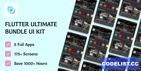 Flutima v1.0 ᄄC Flutter UI Ultimate Bundle Kit » Premium Scripts, Plugins & Mobile