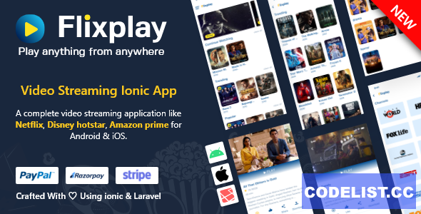 Flixplay v1.0 - Video Streaming App Like Netflix Primevideo » Premium Scripts, Plugins & Mobile