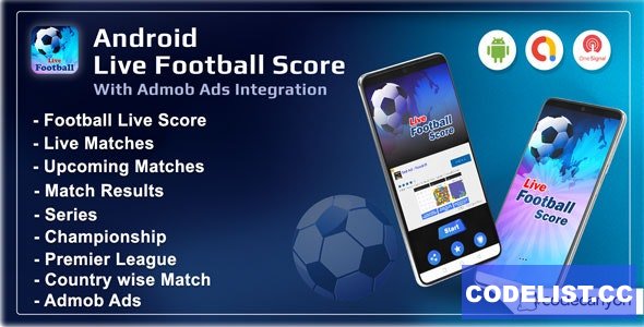 Android Football Live Score v1.0 - Soccer Live Score 2021 (Android 11) » Premium Scripts, Plugins & Mobile