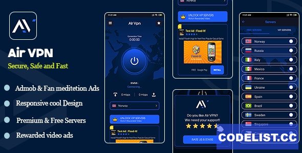 Air VPN Android app source code v1.0 &raquo; Premium Scripts, Plugins &amp; Mobile