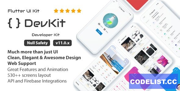 DevKit v11.0.0 - Flutter UI Kit » Premium Scripts, Plugins & Mobile