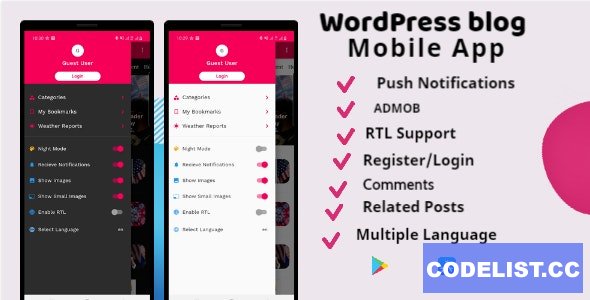 Flutter Wordpress Mobile App Supports Android & IOS v1.0 » Premium Scripts, Plugins & Mobile