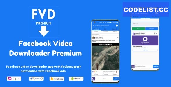 FVD v3.0 - Facebook Video Downloader Premium (Download Public, Private Videos), FB, Admob Ads + FCM » Premium Scripts, Plugins & Mobile