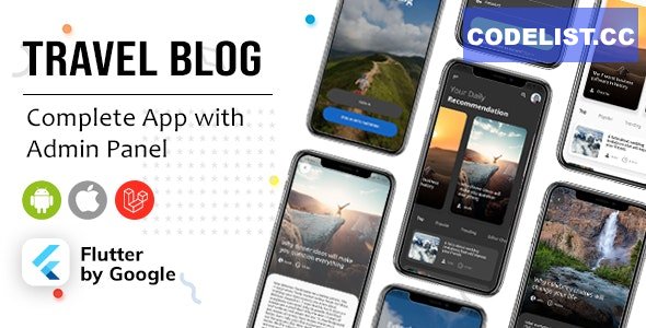 Flutter Blog App, News App v1.3 - Travel, News, Branding App » Premium Scripts, Plugins & Mobile