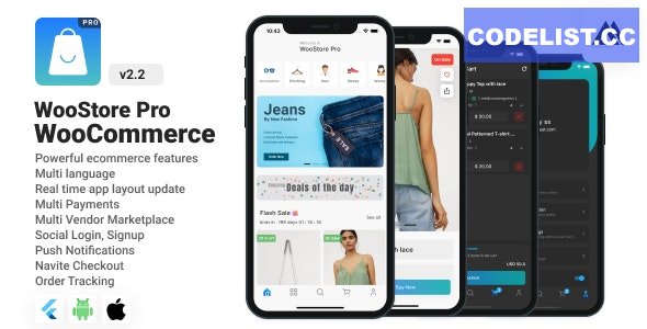 WooStore Pro WooCommerce v2.2.0 - Full Flutter E-commerce ( Multi vendor ) App » Premium Scripts, Plugins & Mobile