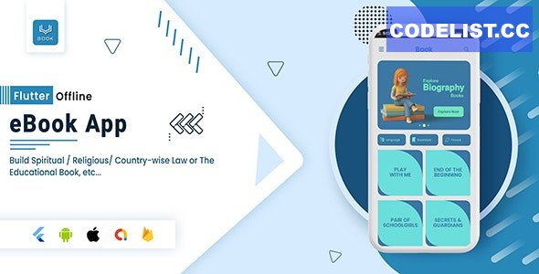 Flutter Offline eBook App v2.0.0 » Premium Scripts, Plugins & Mobile