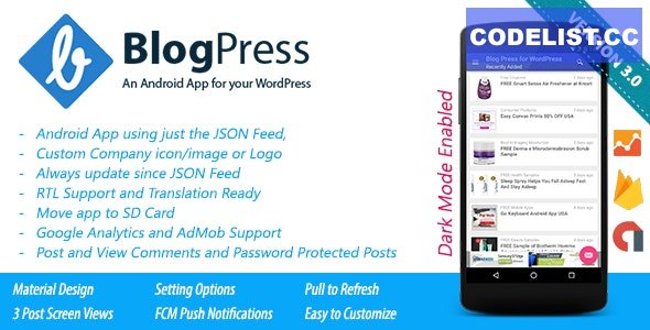 BlogPress v3.0 - An Android App for your WordPress » Premium Scripts, Plugins & Mobile