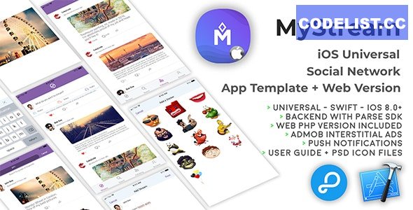 MyStream - iOS Universal Social Network App Template + Web PHP version » Premium Scripts, Plugins & Mobile