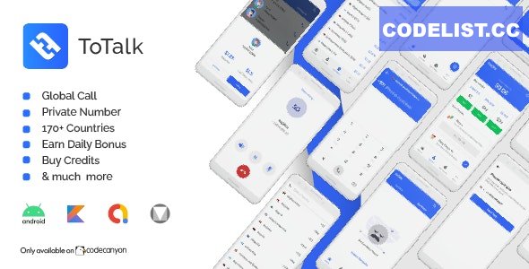 ToTalk v1.0 - World wide free calling android app with web panel » Premium Scripts, Plugins & Mobile