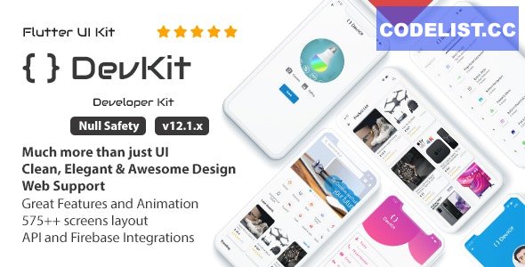 DevKit v12.1.0 - Flutter UI Kit » Premium Scripts, Plugins & Mobile