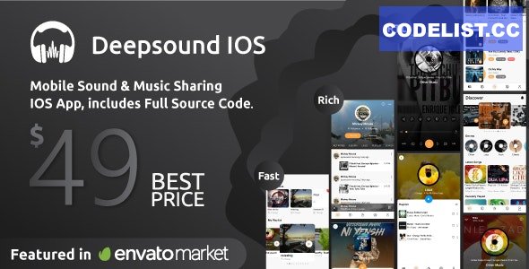 DeepSound IOS v1.2.7 - Mobile Sound & Music Sharing Platform Mobile IOS Application » Premium Scripts, Plugins & Mobile