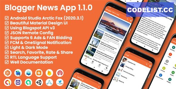 Blogger News App v1.1.0 - Blogger API v3 » Premium Scripts, Plugins & Mobile