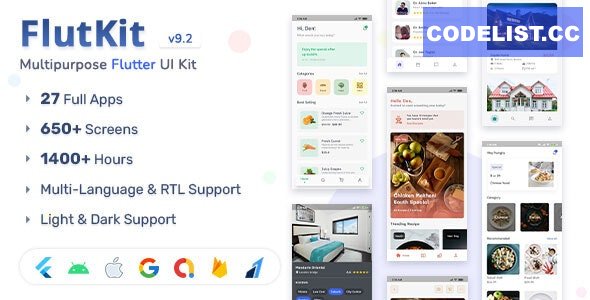FlutKit v9.2.0 - Flutter UI Kit &raquo; Premium Scripts, Plugins &amp; Mobile
